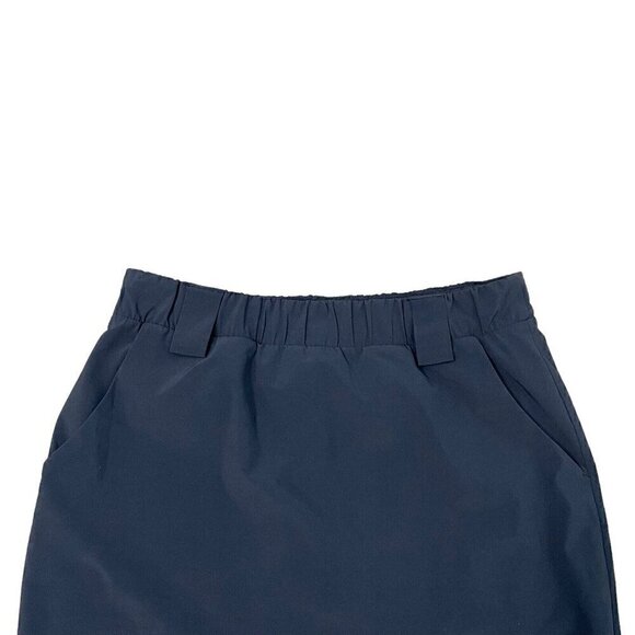 Athleta Faux Wrap Tulip Hem Skort Skirt Pockets Tennis Pickleball Black sz Small - Picture 5 of 8